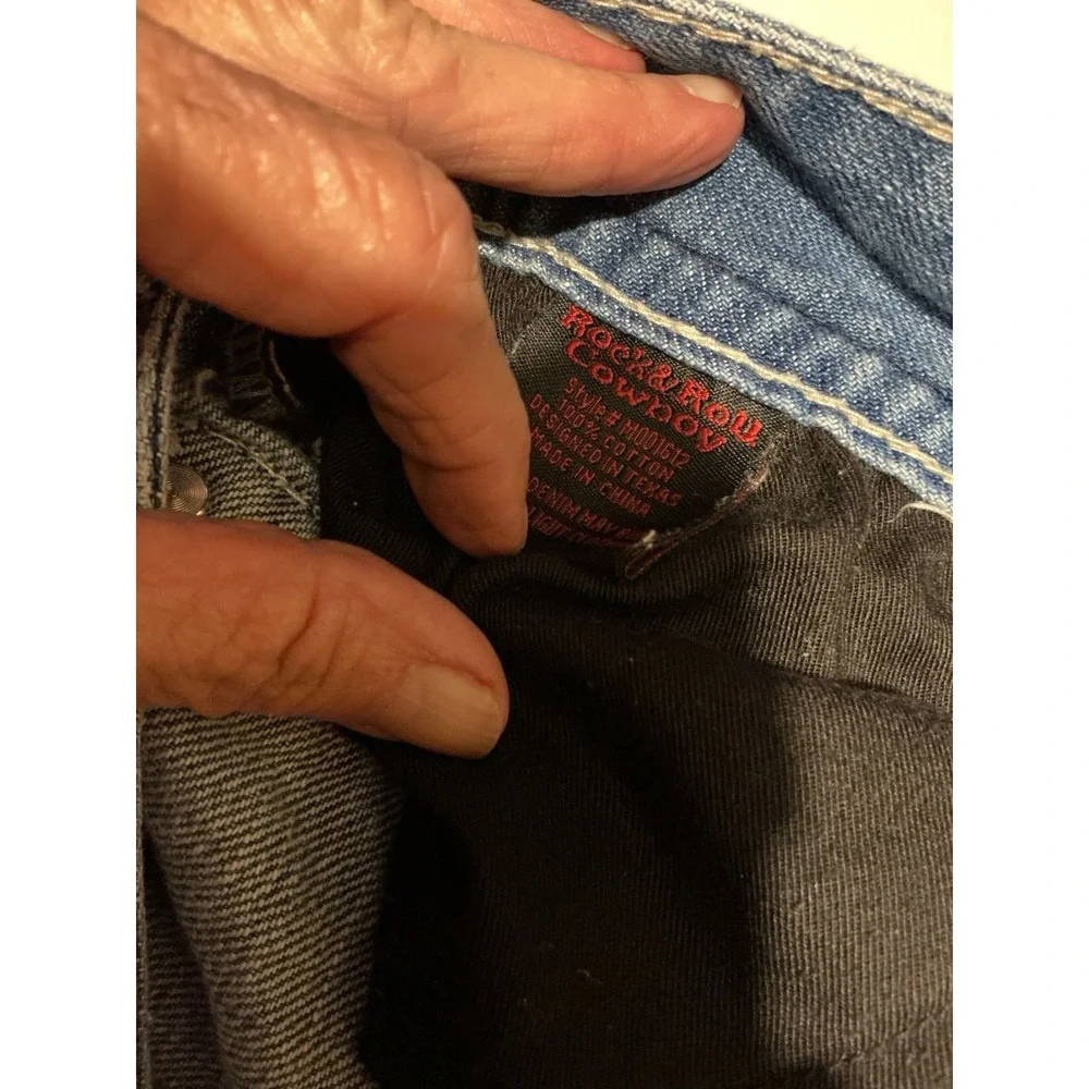 Rock & Roll Cowboy Jeans 36x32 Distressed Boot Cut MOD1612 Rodeo